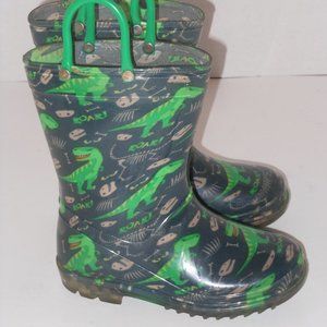 NUCOLLECTYIONS MULTI-COLOR RAIN BOOTS SIZE 10 MEDIUM